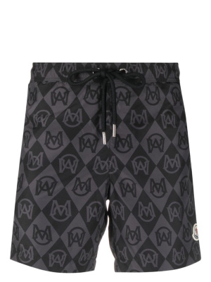 

Monogram-print swim shorts, Moncler Monogram-print swim shorts