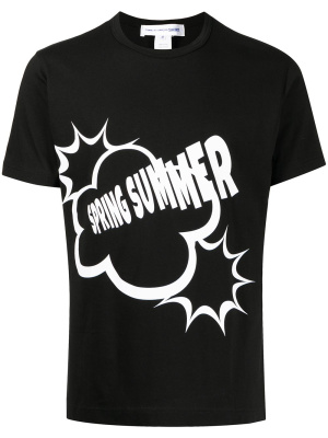 

Slogan-print cotton T-shirt, Comme Des Garçons Shirt Slogan-print cotton T-shirt