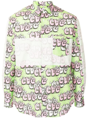 

Logo-print cotton shirt, Comme Des Garçons Shirt Logo-print cotton shirt