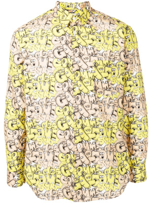 

Graphic-print cotton shirt, Comme Des Garçons Shirt Graphic-print cotton shirt