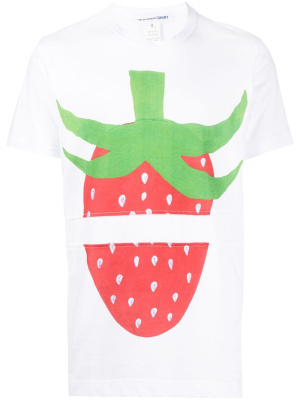 

Strawberry-print cotton T-shirt, Comme Des Garçons Shirt Strawberry-print cotton T-shirt