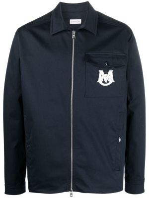 

Monogram-embroidered shirt jacket, Moncler Monogram-embroidered shirt jacket