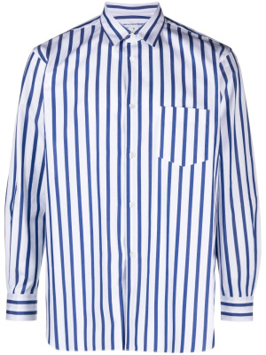 

Vertical stripe-print cotton shirt, Comme Des Garçons Shirt Vertical stripe-print cotton shirt