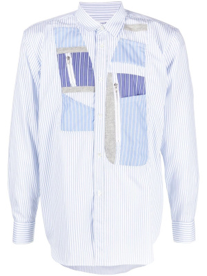 

Patchwork-panel button-up shirt, Comme Des Garçons Shirt Patchwork-panel button-up shirt