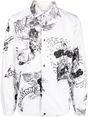 

Graphic-print shirt jacket, Comme Des Garçons Shirt Graphic-print shirt jacket