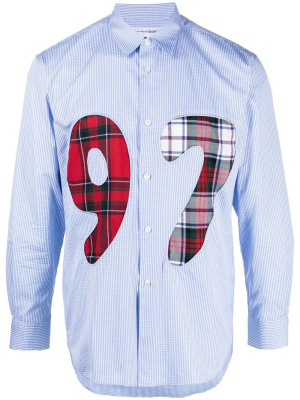 

Check-pattern numbered shirt, Comme Des Garçons Shirt Check-pattern numbered shirt