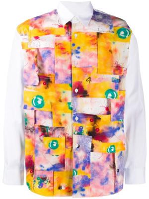

Abstract patchwork print shirt, Comme Des Garçons Shirt Abstract patchwork print shirt