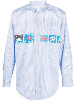 

Graphic-print long-sleeved shirt, Comme Des Garçons Shirt Graphic-print long-sleeved shirt