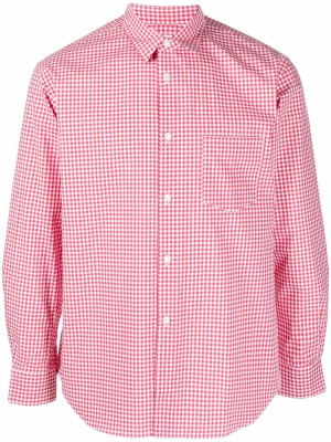 

Gingham-print button-up shirt, Comme Des Garçons Shirt Gingham-print button-up shirt