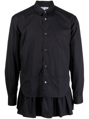 

Ruffle-detailing cotton shirt, Comme Des Garçons Shirt Ruffle-detailing cotton shirt