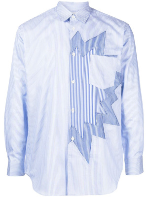 

Appliqué-detail cotton shirt, Comme Des Garçons Shirt Appliqué-detail cotton shirt