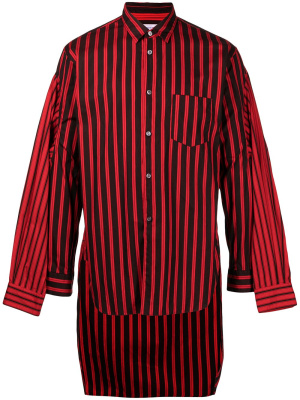 

Deconstructed stripe-trim shirt, Comme Des Garçons Shirt Deconstructed stripe-trim shirt