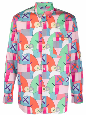 

Graphic-print cotton shirt, Comme Des Garçons Shirt Graphic-print cotton shirt