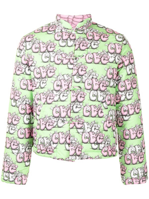 

Logo-print padded jacket, Comme Des Garçons Shirt Logo-print padded jacket