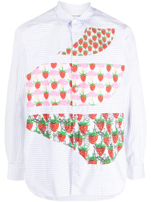 

Strawberry-print panel shirt, Comme Des Garçons Shirt Strawberry-print panel shirt