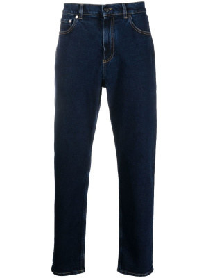 

Logo-patch straight-leg jeans, Moncler Logo-patch straight-leg jeans