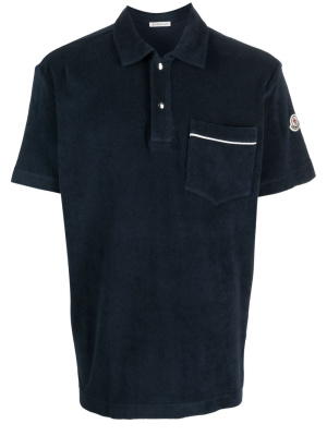 

Logo-patch cotton polo shirt, Moncler Logo-patch cotton polo shirt