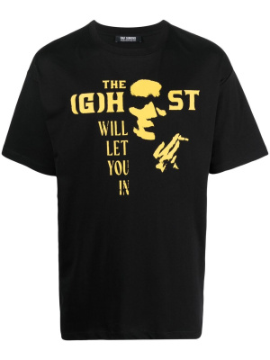 

Slogan-print short-sleeved T-shirt, Raf Simons Slogan-print short-sleeved T-shirt