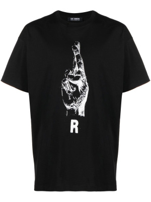 

Hand sign short-sleeve T-shirt, Raf Simons Hand sign short-sleeve T-shirt