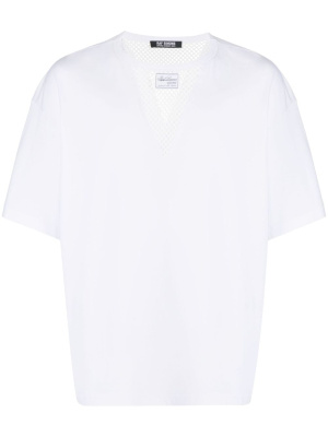 

Fishnet-panel short-sleeve T-shirt, Raf Simons Fishnet-panel short-sleeve T-shirt