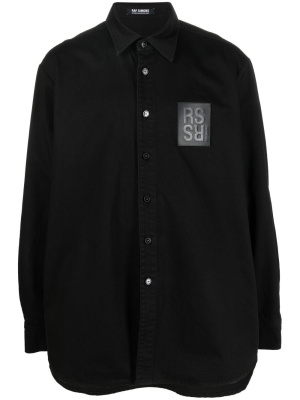 

Logo-patch shirt, Raf Simons Logo-patch shirt