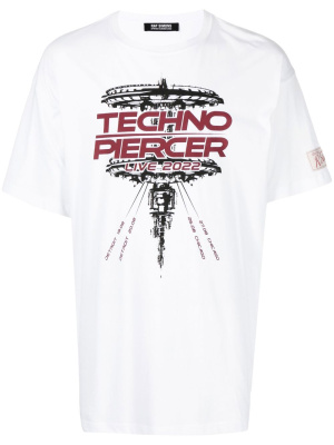 

Graphic-print cotton T-shirt, Raf Simons Graphic-print cotton T-shirt