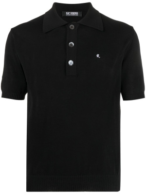 

Cotton fine-knit polo shirt, Raf Simons Cotton fine-knit polo shirt