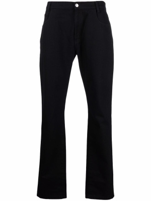 

Rear logo-patch jeans, Raf Simons Rear logo-patch jeans
