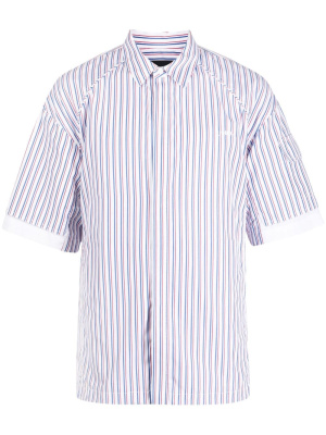 

Short-sleeved striped cotton shirt, Juun.J Short-sleeved striped cotton shirt
