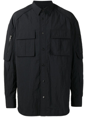 

Chest flap-pocket detail shirt, Juun.J Chest flap-pocket detail shirt