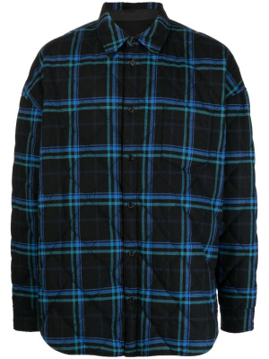 

Check-print quilted shirt, Juun.J Check-print quilted shirt