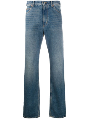 

Washed-effect straight leg jeans, Gucci Washed-effect straight leg jeans
