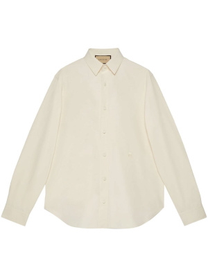 

Long-sleeve cotton poplin shirt, Gucci Long-sleeve cotton poplin shirt