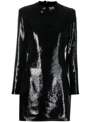 

Sequin-embellished long-sleeve mini dress, Han Kjøbenhavn Sequin-embellished long-sleeve mini dress