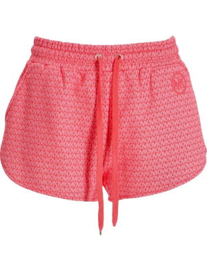 

Monogram-print drawstring shorts, Michael Kors Monogram-print drawstring shorts