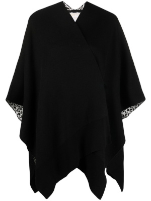 

Logo-print knit cape, Michael Kors Logo-print knit cape