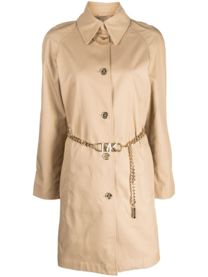 

Chain-belt trench coat, Michael Kors Chain-belt trench coat