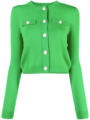 

Logo-embossed buttoned cardigan, Michael Kors Logo-embossed buttoned cardigan