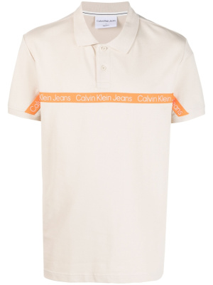 

Logo-trim polo shirt, Calvin Klein Jeans Logo-trim polo shirt