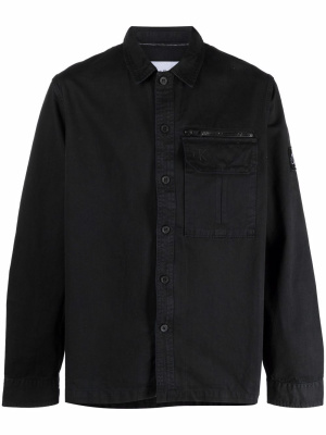 

Logo-patch cotton shirt, Calvin Klein Jeans Logo-patch cotton shirt