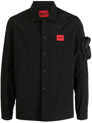 

Logo-patch shirt jacket, HUGO Logo-patch shirt jacket