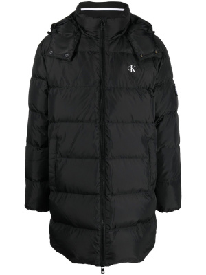 

Logo-print padded hooded parka, Calvin Klein Jeans Logo-print padded hooded parka