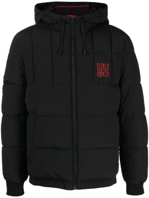 

Logo embroidery padded coat, HUGO Logo embroidery padded coat