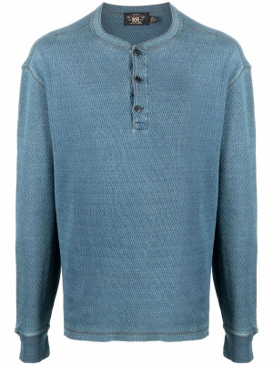 

Button-plaquet cotton T-Shirt, Ralph Lauren RRL Button-plaquet cotton T-Shirt