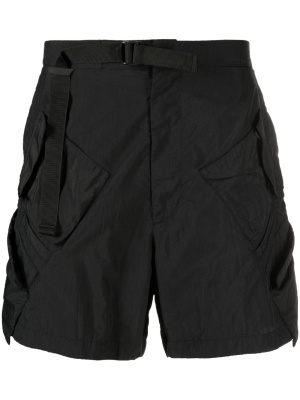 

Strap-detailing high-waisted shorts, ACRONYM Strap-detailing high-waisted shorts