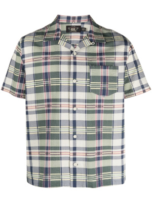 

Plaid-pattern seersucker shirt, Ralph Lauren RRL Plaid-pattern seersucker shirt