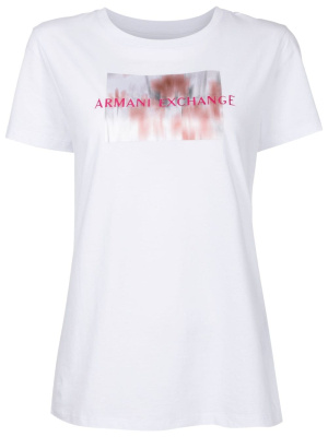 

Logo-embroidered cotton T-shirt, Armani Exchange Logo-embroidered cotton T-shirt