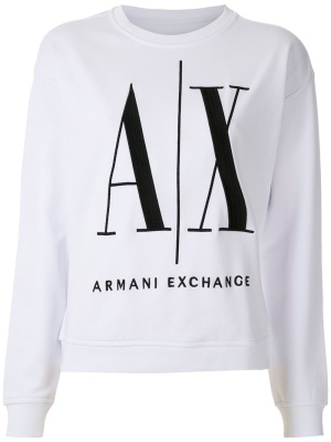 

Logo-print sweatshirt, Armani Exchange Logo-print sweatshirt
