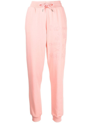 

Graphic print cuffed track pants, Armani Exchange Graphic print cuffed track pants