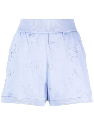 

Logo-embroidered cotton shorts, Armani Exchange Logo-embroidered cotton shorts